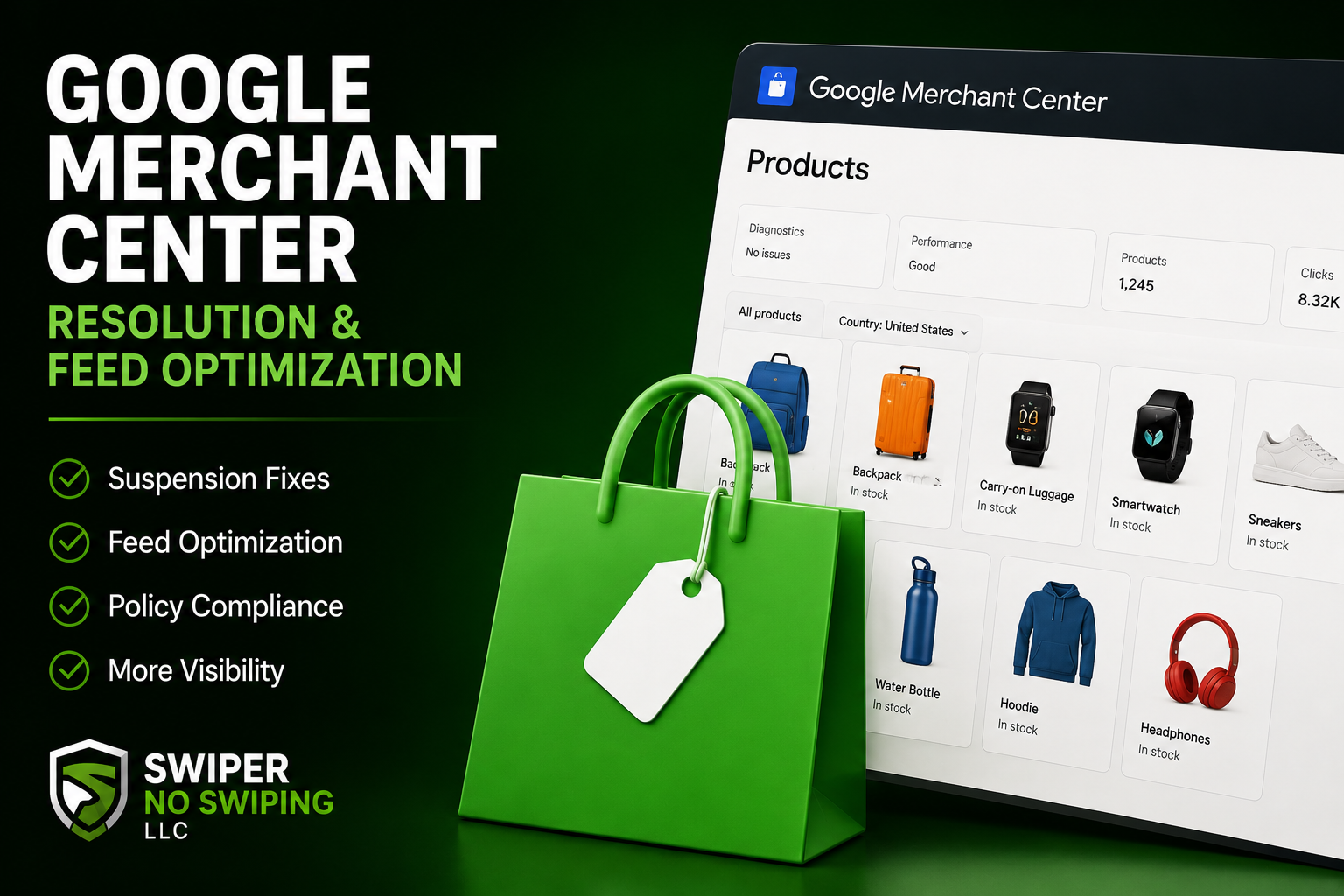 Google Merchant Center Resolution & Feed Optimization